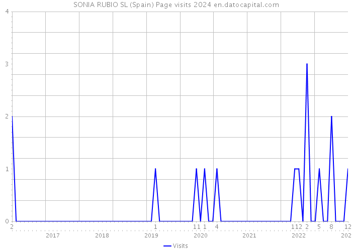 SONIA RUBIO SL (Spain) Page visits 2024 