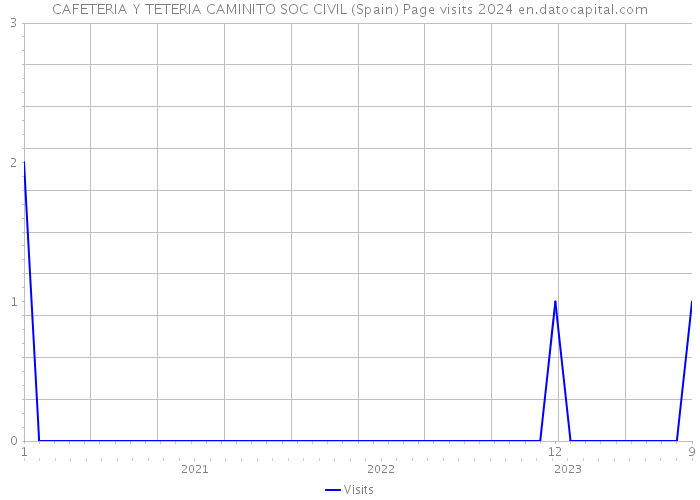CAFETERIA Y TETERIA CAMINITO SOC CIVIL (Spain) Page visits 2024 