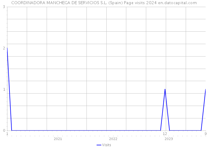 COORDINADORA MANCHEGA DE SERVICIOS S.L. (Spain) Page visits 2024 