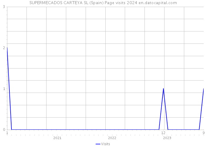 SUPERMECADOS CARTEYA SL (Spain) Page visits 2024 