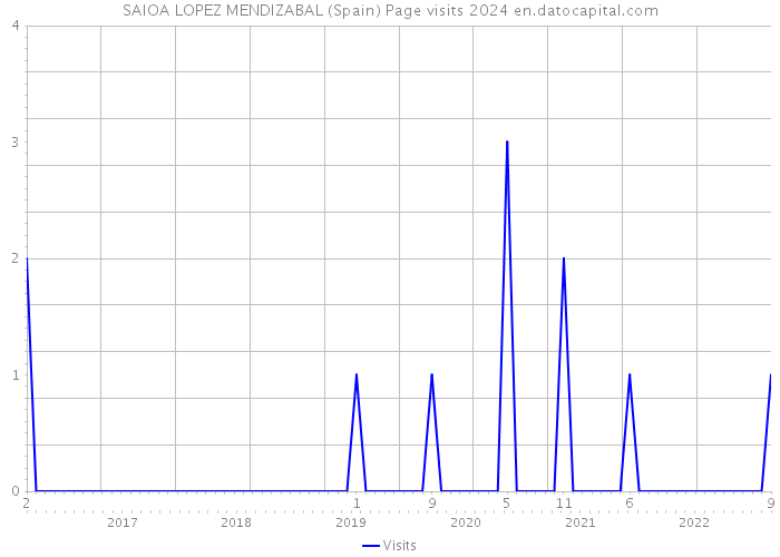 SAIOA LOPEZ MENDIZABAL (Spain) Page visits 2024 