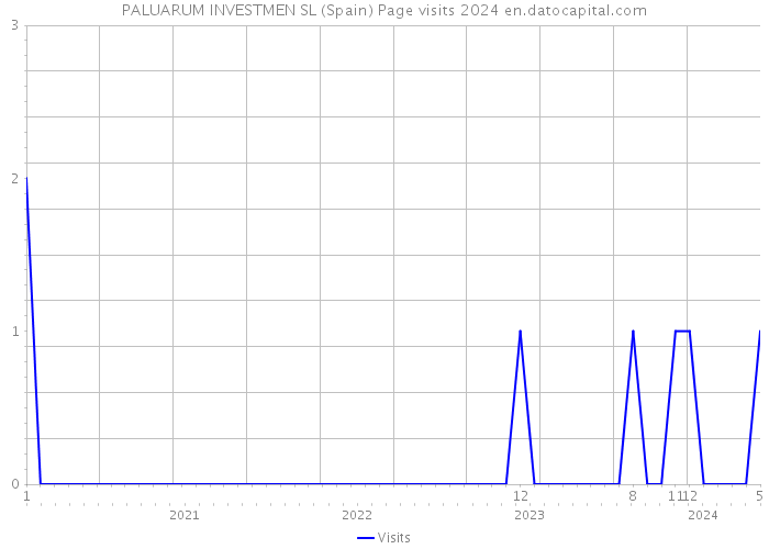 PALUARUM INVESTMEN SL (Spain) Page visits 2024 
