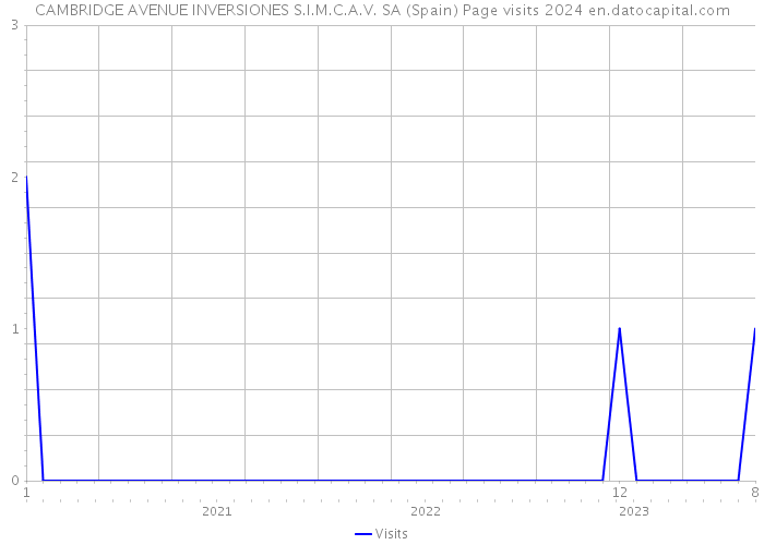 CAMBRIDGE AVENUE INVERSIONES S.I.M.C.A.V. SA (Spain) Page visits 2024 