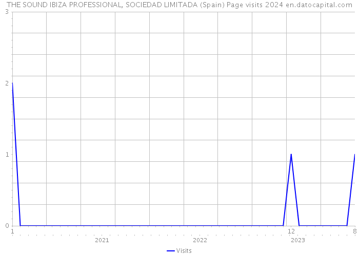 THE SOUND IBIZA PROFESSIONAL, SOCIEDAD LIMITADA (Spain) Page visits 2024 