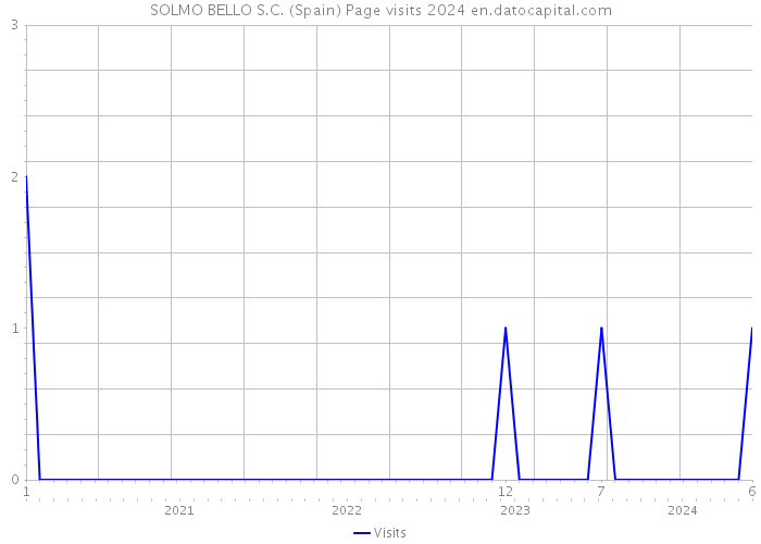 SOLMO BELLO S.C. (Spain) Page visits 2024 