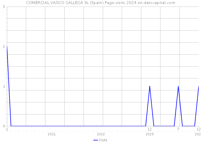 COMERCIAL VASCO GALLEGA SL (Spain) Page visits 2024 