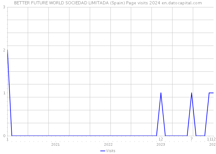 BETTER FUTURE WORLD SOCIEDAD LIMITADA (Spain) Page visits 2024 