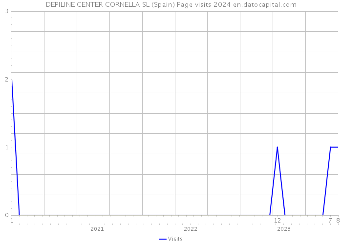 DEPILINE CENTER CORNELLA SL (Spain) Page visits 2024 