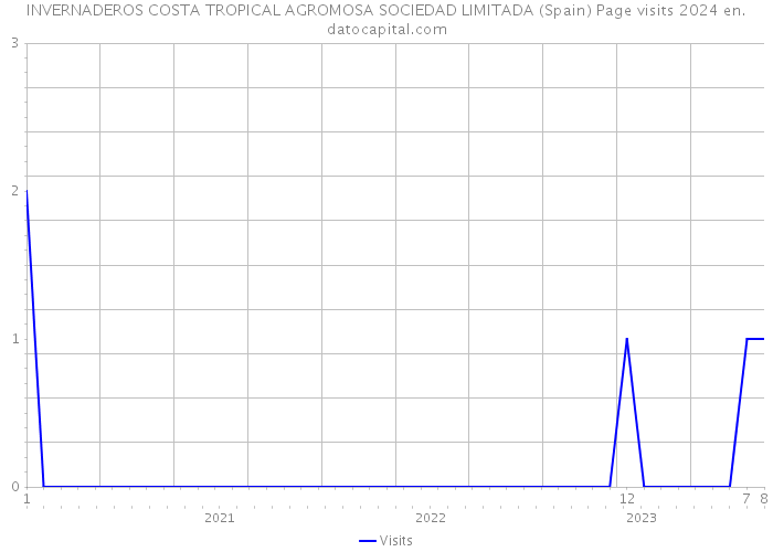 INVERNADEROS COSTA TROPICAL AGROMOSA SOCIEDAD LIMITADA (Spain) Page visits 2024 