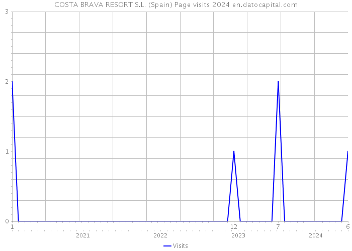 COSTA BRAVA RESORT S.L. (Spain) Page visits 2024 