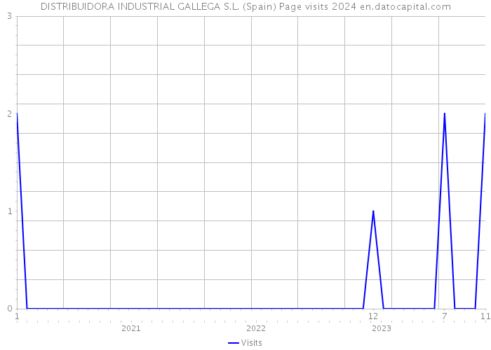 DISTRIBUIDORA INDUSTRIAL GALLEGA S.L. (Spain) Page visits 2024 