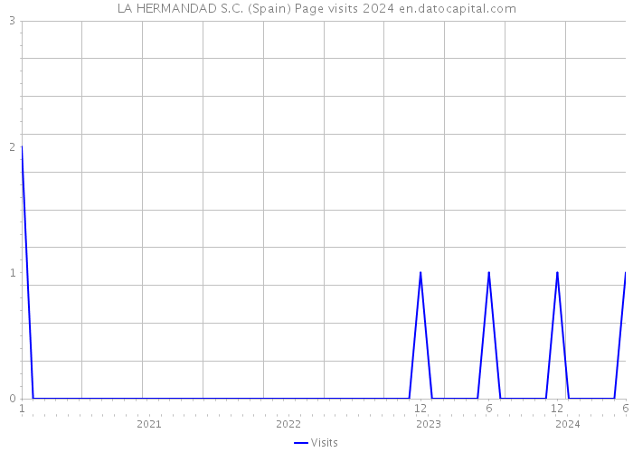 LA HERMANDAD S.C. (Spain) Page visits 2024 