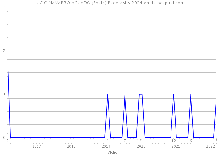 LUCIO NAVARRO AGUADO (Spain) Page visits 2024 