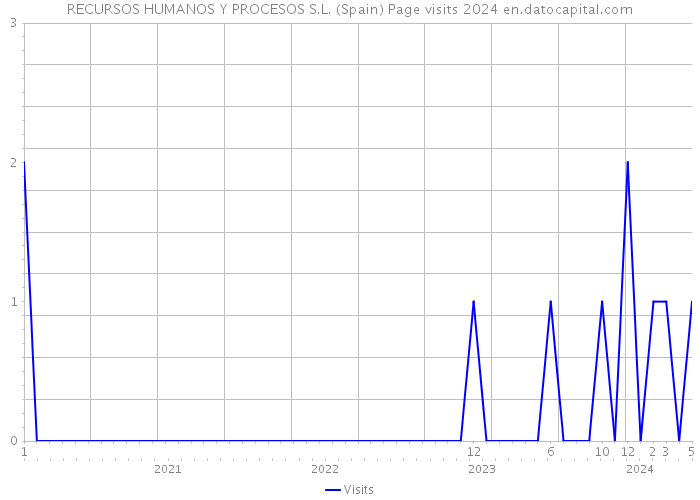 RECURSOS HUMANOS Y PROCESOS S.L. (Spain) Page visits 2024 