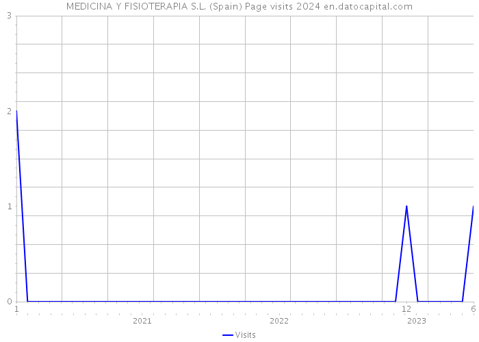 MEDICINA Y FISIOTERAPIA S.L. (Spain) Page visits 2024 