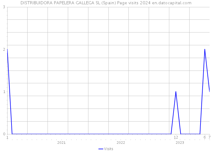 DISTRIBUIDORA PAPELERA GALLEGA SL (Spain) Page visits 2024 