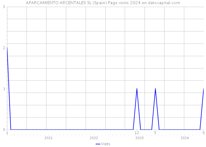 APARCAMIENTO ARCENTALES SL (Spain) Page visits 2024 