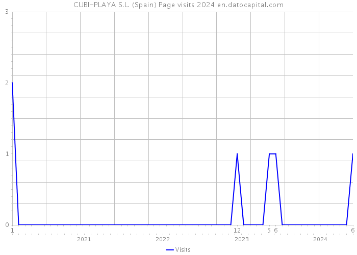 CUBI-PLAYA S.L. (Spain) Page visits 2024 