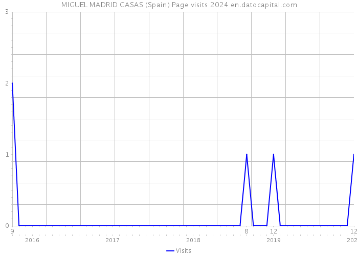 MIGUEL MADRID CASAS (Spain) Page visits 2024 