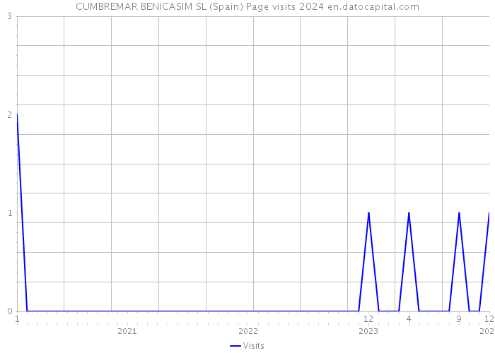 CUMBREMAR BENICASIM SL (Spain) Page visits 2024 