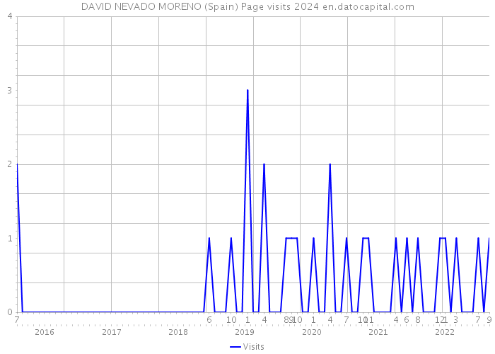 DAVID NEVADO MORENO (Spain) Page visits 2024 