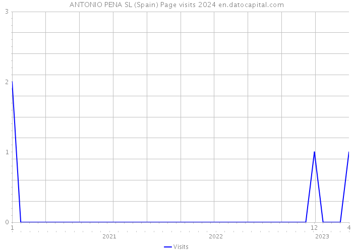 ANTONIO PENA SL (Spain) Page visits 2024 