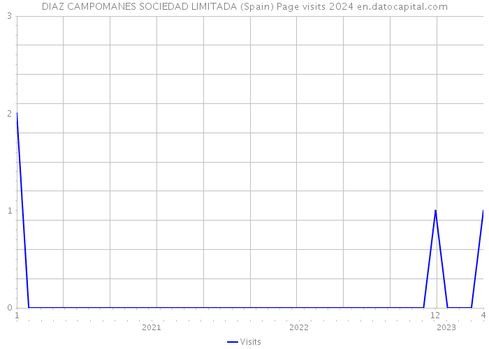 DIAZ CAMPOMANES SOCIEDAD LIMITADA (Spain) Page visits 2024 