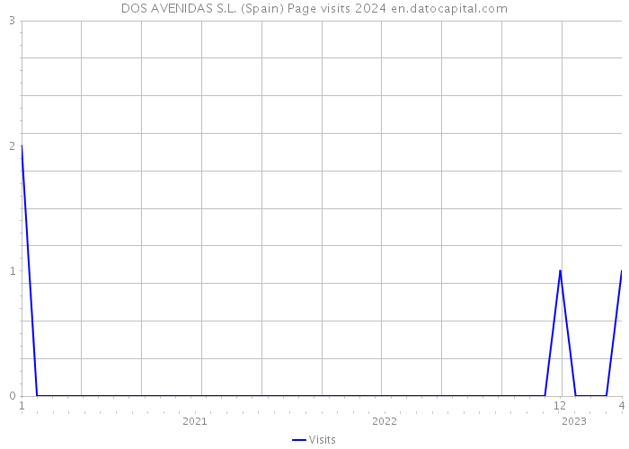 DOS AVENIDAS S.L. (Spain) Page visits 2024 