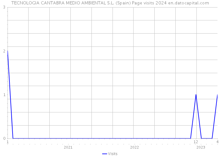 TECNOLOGIA CANTABRA MEDIO AMBIENTAL S.L. (Spain) Page visits 2024 