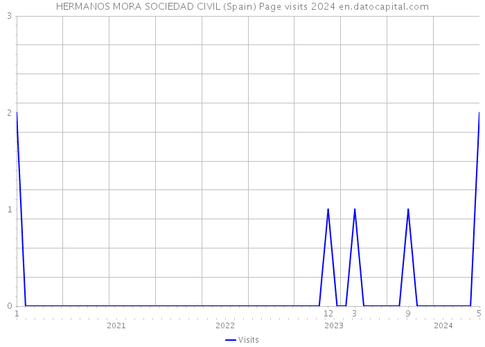 HERMANOS MORA SOCIEDAD CIVIL (Spain) Page visits 2024 