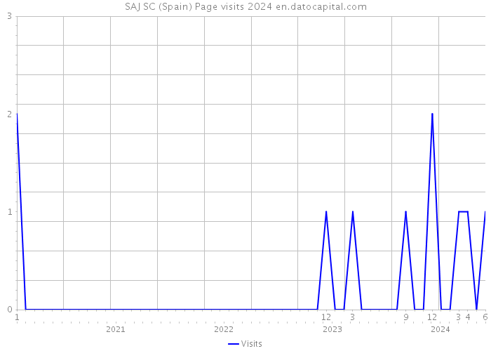 SAJ SC (Spain) Page visits 2024 