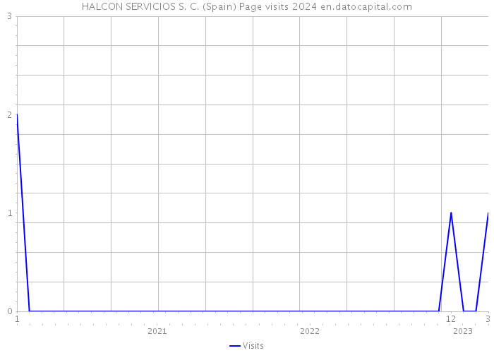 HALCON SERVICIOS S. C. (Spain) Page visits 2024 