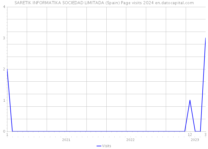 SARETIK INFORMATIKA SOCIEDAD LIMITADA (Spain) Page visits 2024 