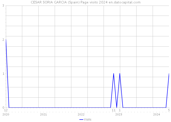 CESAR SORIA GARCIA (Spain) Page visits 2024 
