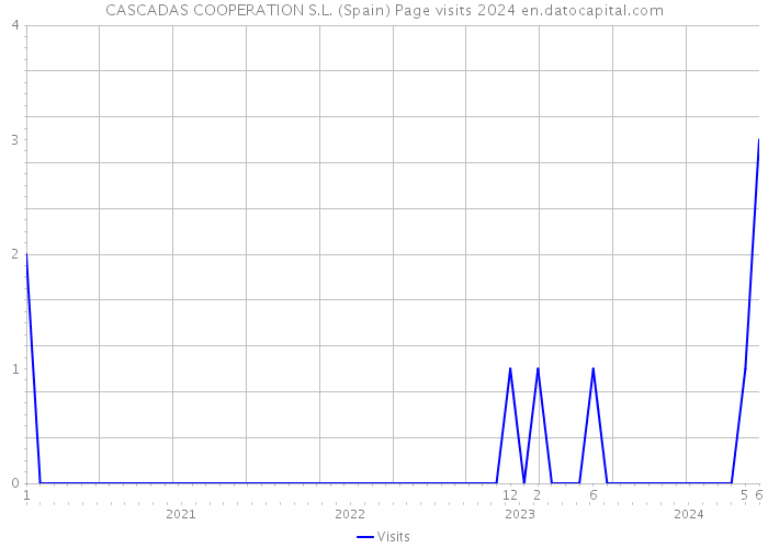 CASCADAS COOPERATION S.L. (Spain) Page visits 2024 