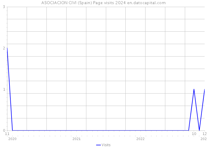 ASOCIACION CIVI (Spain) Page visits 2024 