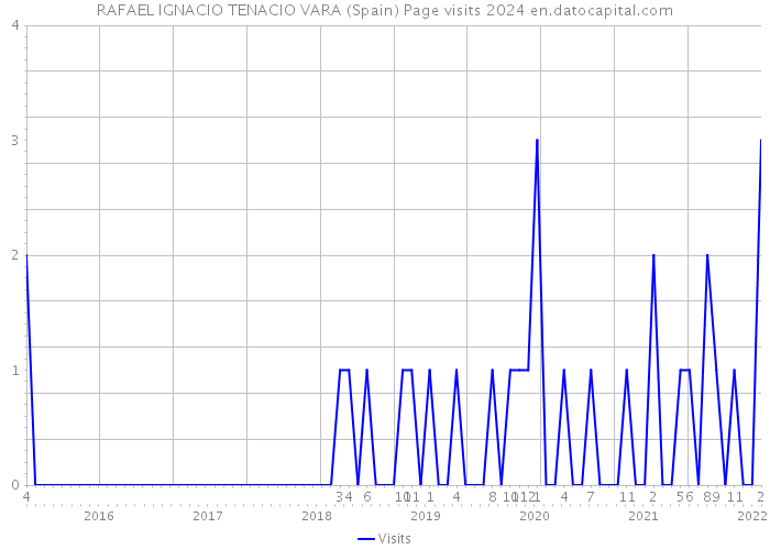 RAFAEL IGNACIO TENACIO VARA (Spain) Page visits 2024 