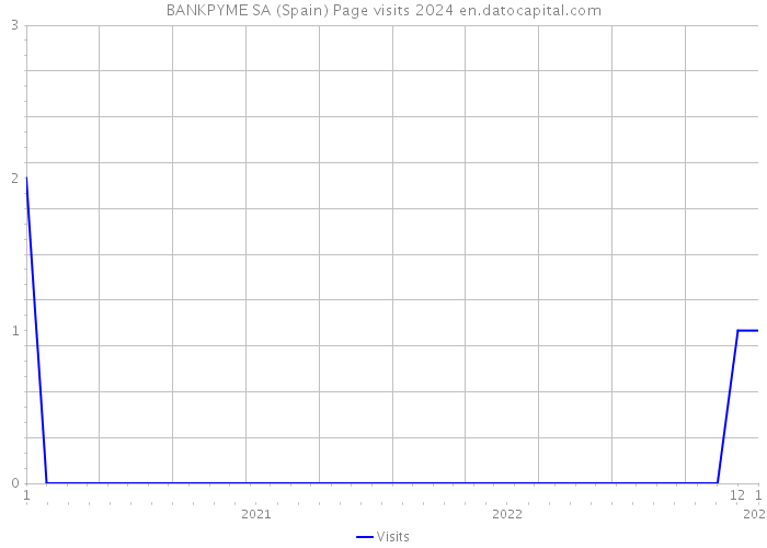 BANKPYME SA (Spain) Page visits 2024 