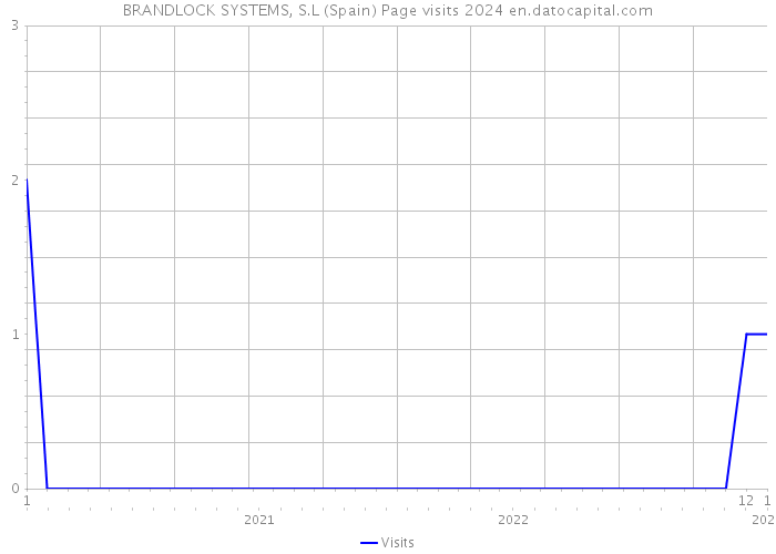 BRANDLOCK SYSTEMS, S.L (Spain) Page visits 2024 