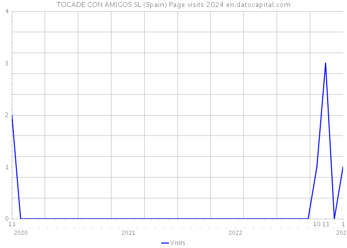 TOCADE CON AMIGOS SL (Spain) Page visits 2024 
