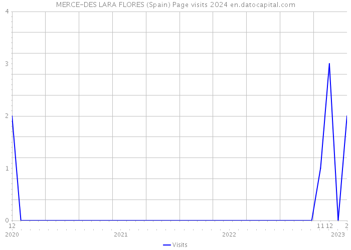 MERCE-DES LARA FLORES (Spain) Page visits 2024 
