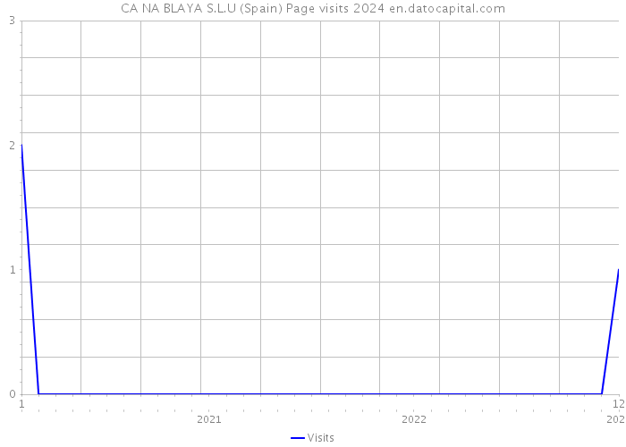CA NA BLAYA S.L.U (Spain) Page visits 2024 