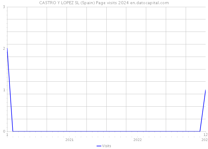 CASTRO Y LOPEZ SL (Spain) Page visits 2024 
