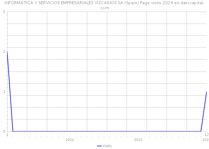 INFORMATICA Y SERVICIOS EMPRESARIALES VIZCAINOS SA (Spain) Page visits 2024 