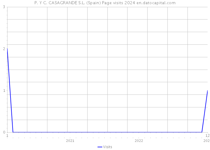 P. Y C. CASAGRANDE S.L. (Spain) Page visits 2024 