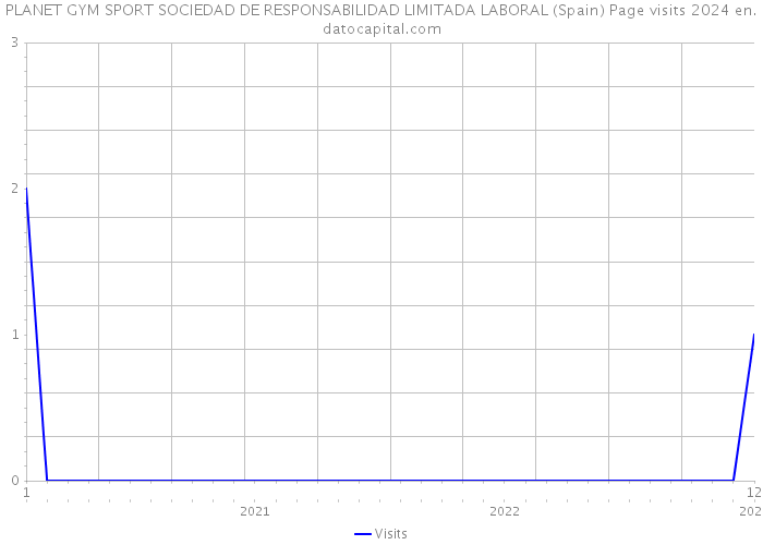 PLANET GYM SPORT SOCIEDAD DE RESPONSABILIDAD LIMITADA LABORAL (Spain) Page visits 2024 