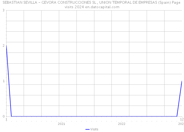 SEBASTIAN SEVILLA - GEVORA CONSTRUCCIONES SL , UNION TEMPORAL DE EMPRESAS (Spain) Page visits 2024 