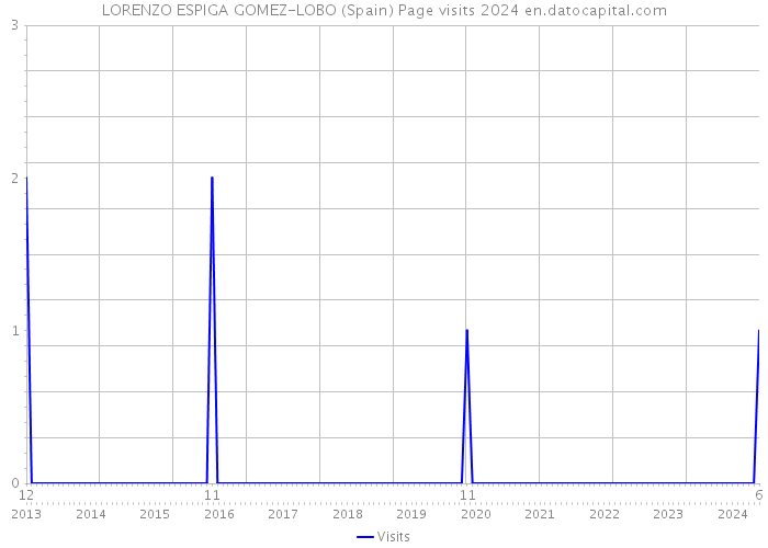 LORENZO ESPIGA GOMEZ-LOBO (Spain) Page visits 2024 
