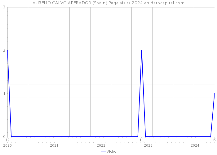 AURELIO CALVO APERADOR (Spain) Page visits 2024 