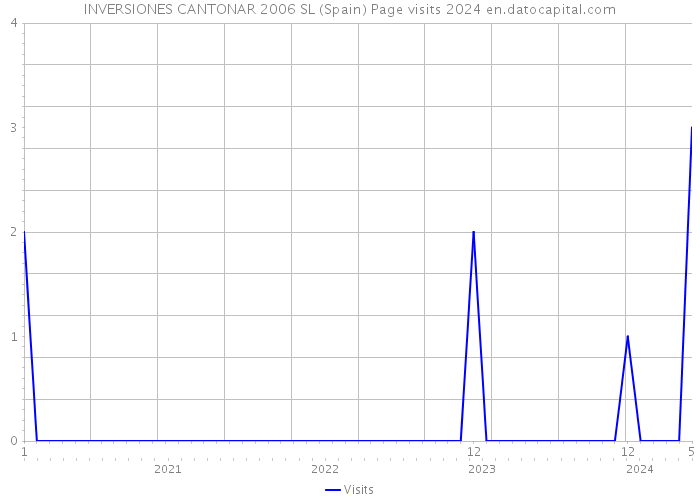 INVERSIONES CANTONAR 2006 SL (Spain) Page visits 2024 